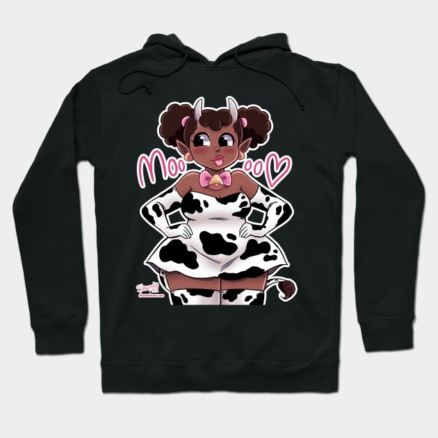 Mooo! Hoodie by ShaunaDraws